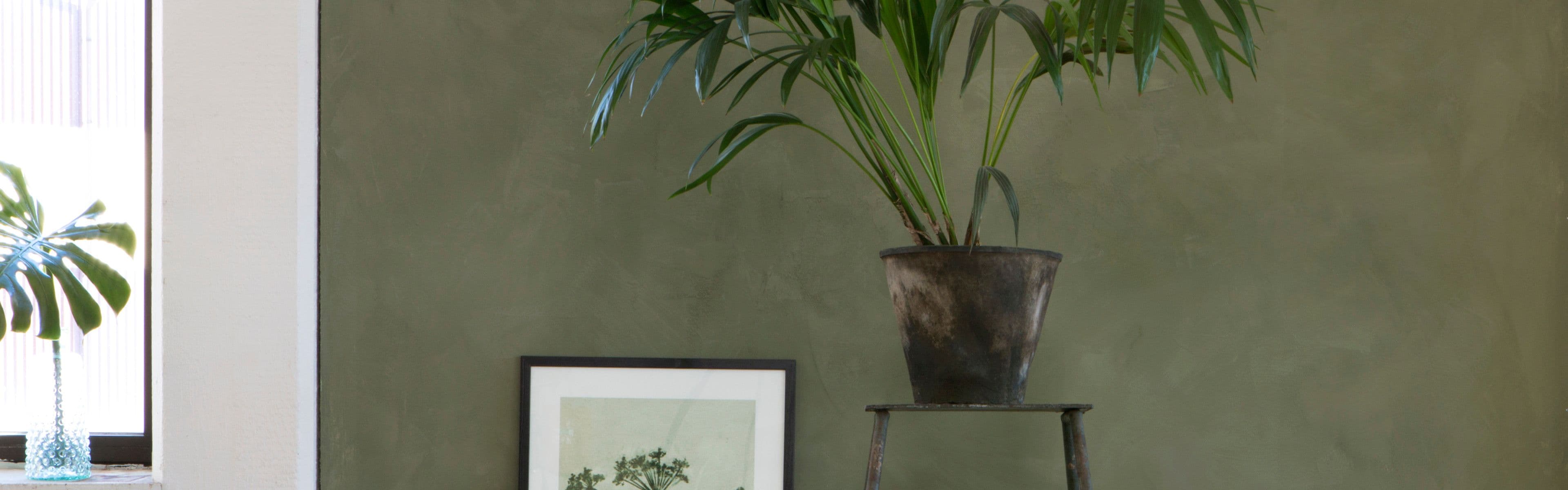 Walls2Paint veggplater montert på vegg.