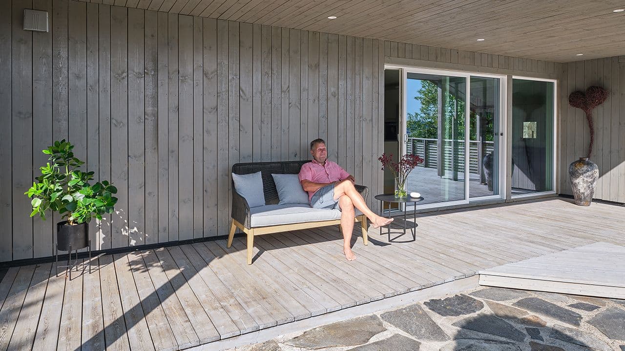 Gilje eXtra med aluminiumsbekledning.