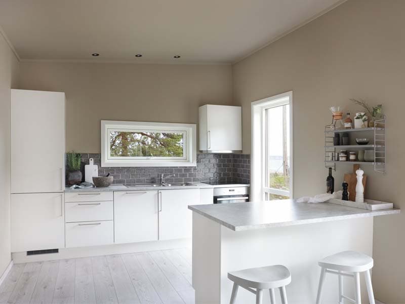 Huntonit proff vegg veggplate på kjøkken