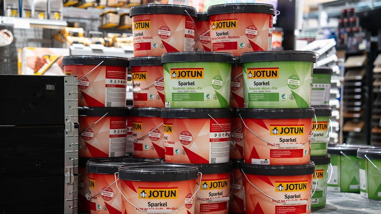 Sparkelspann i byggevarehus.