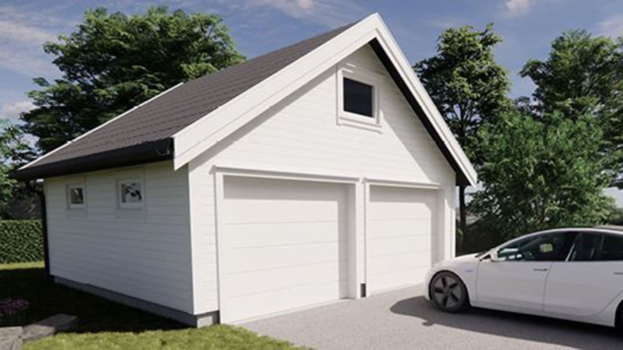 Garasje 5: Dobbelgarasje m/loft